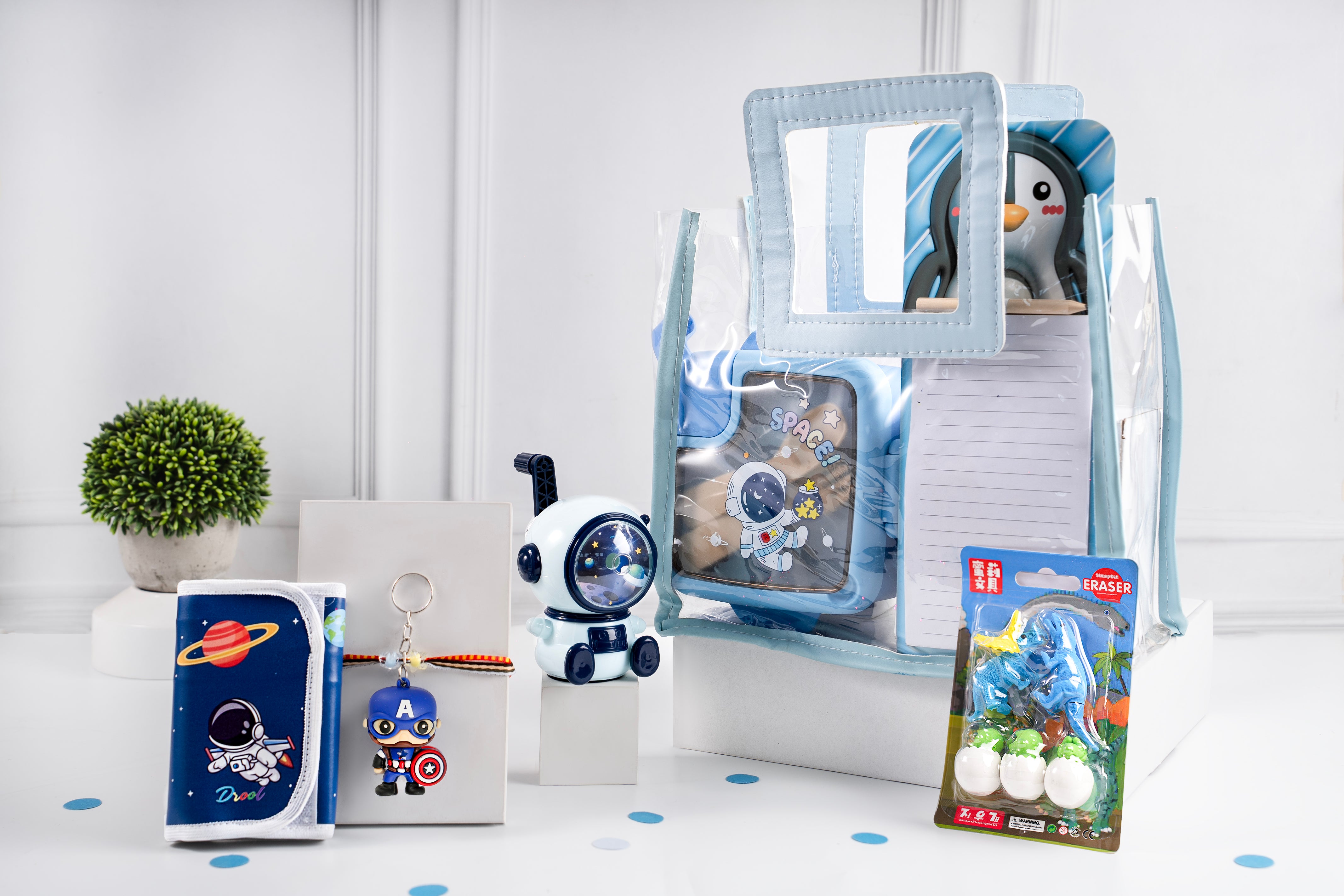 ilearnngrow Blue Bag Space Hamper